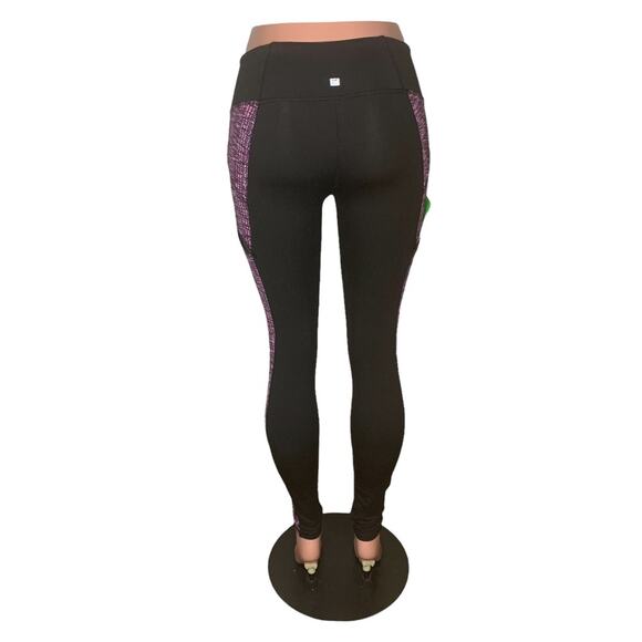 Z By Zobha Leggings Black Size S Side Zip Pockets - Picture 3 of 8